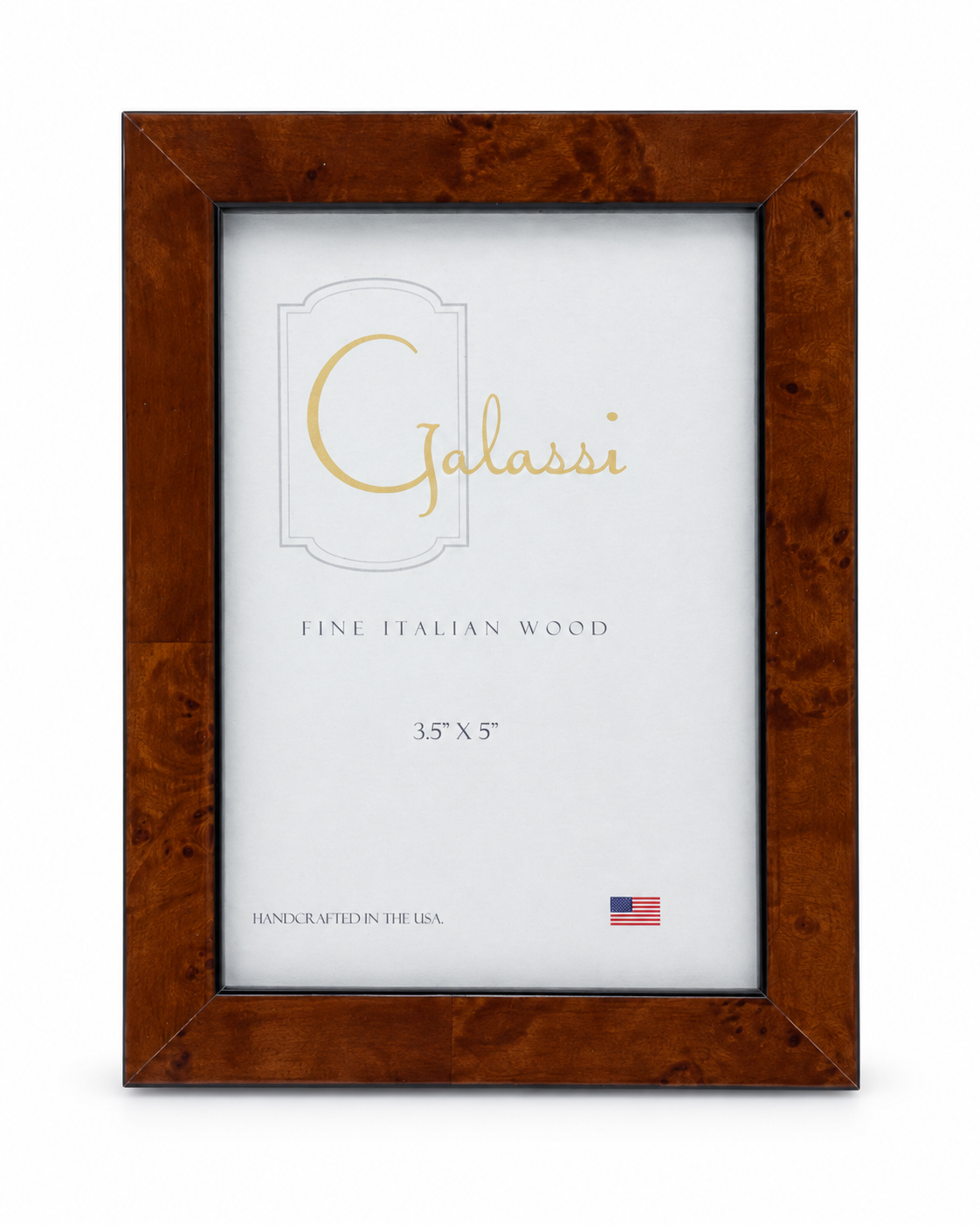 3.5x5 Chestnut Burl Picture Frame