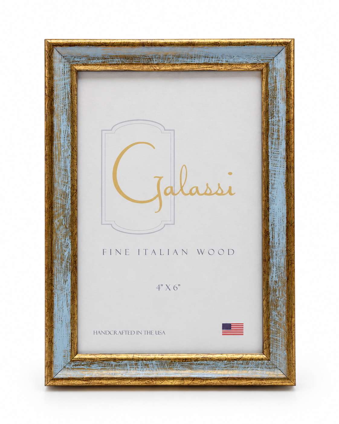 4x6 Blue/Gold Florentine Picture Frame