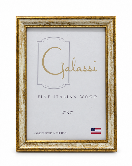 5x7 Cream/Gold Picture Frame
