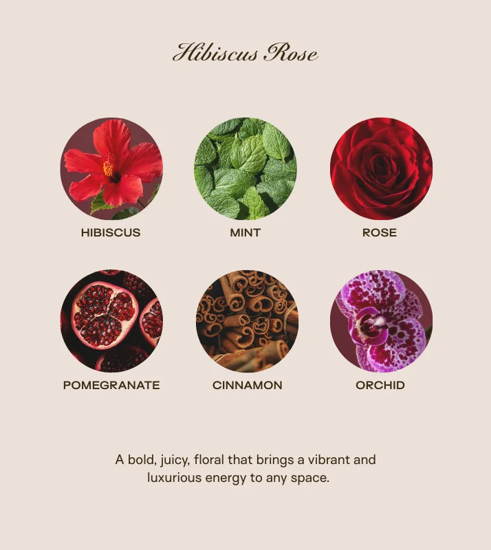 Hibiscus Rose Candle