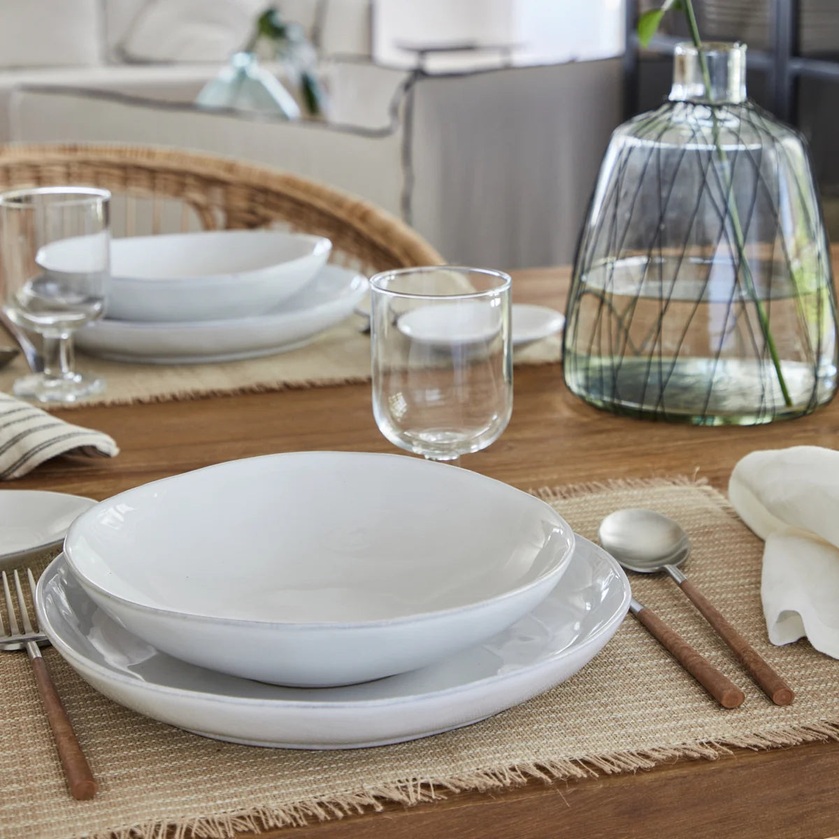 Livia Dinner Plate – White