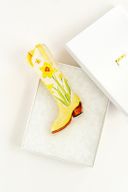 Daffodil Boot Acrylic Art Block