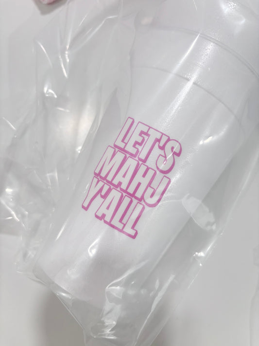 Let's Mahj Y'all Styrofoam Cups