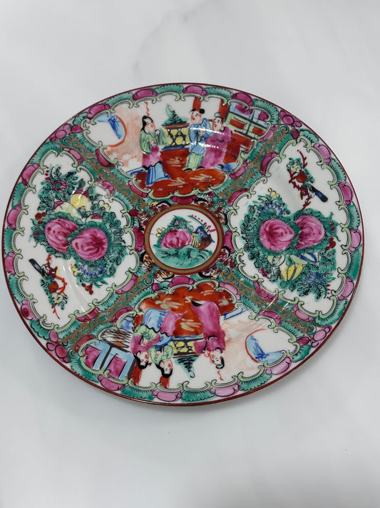 Vintage Rose Medallion Plate