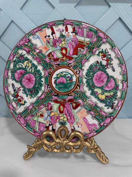 Vintage Rose Medallion Plate