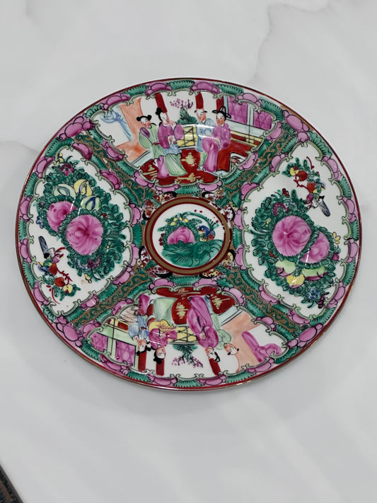 Vintage Rose Medallion Plate