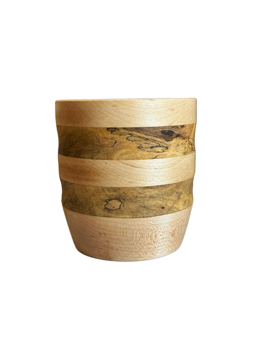 Hybrid Bowl with Maple and Spalted Wood