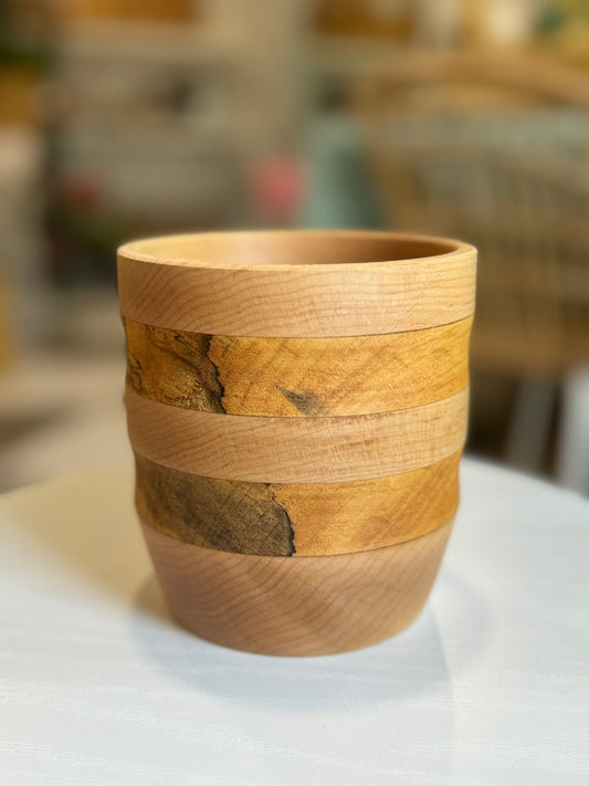 Hybrid Bowl with Maple and Spalted Wood