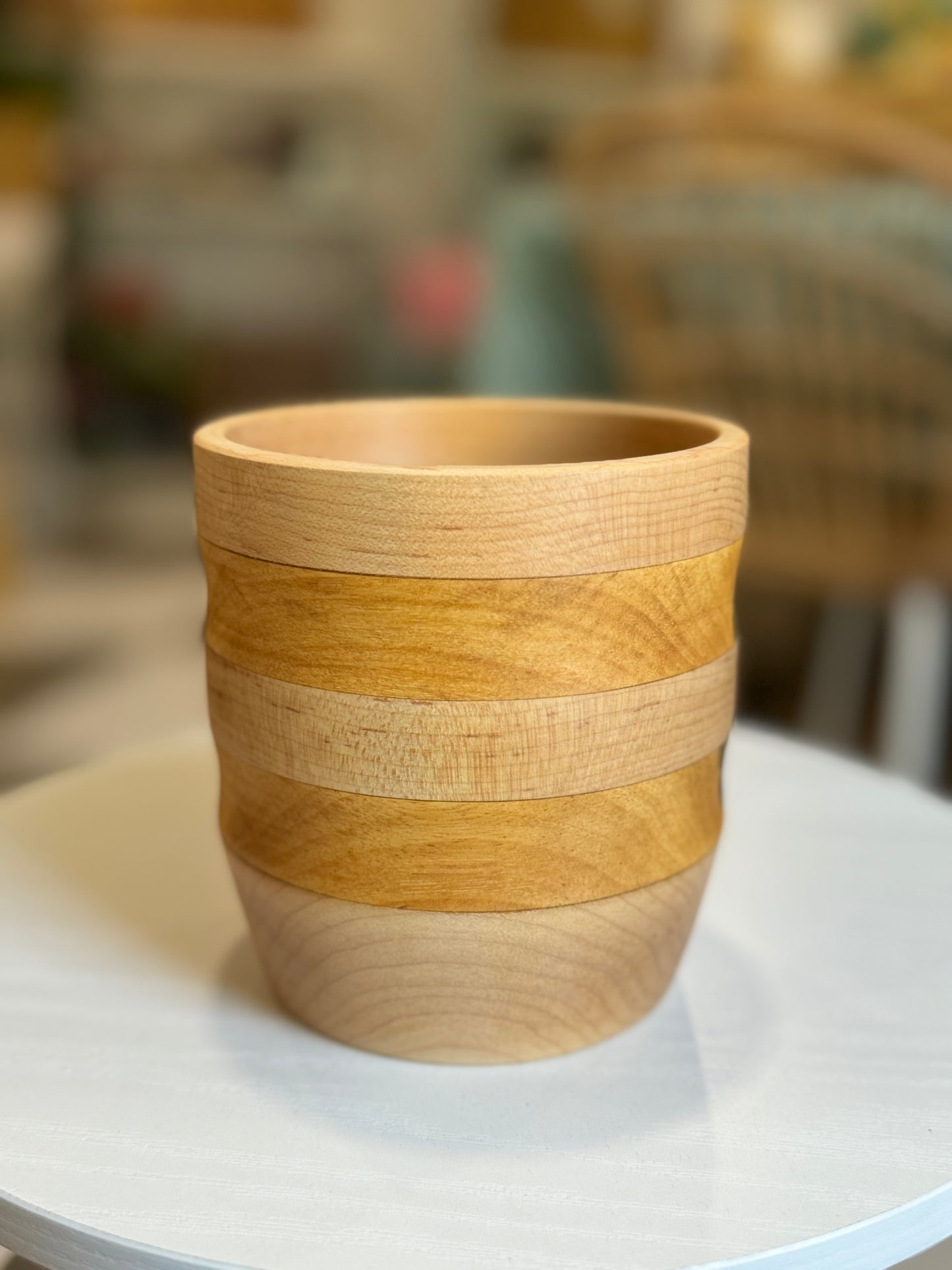 Hybrid Bowl with Maple and Spalted Wood