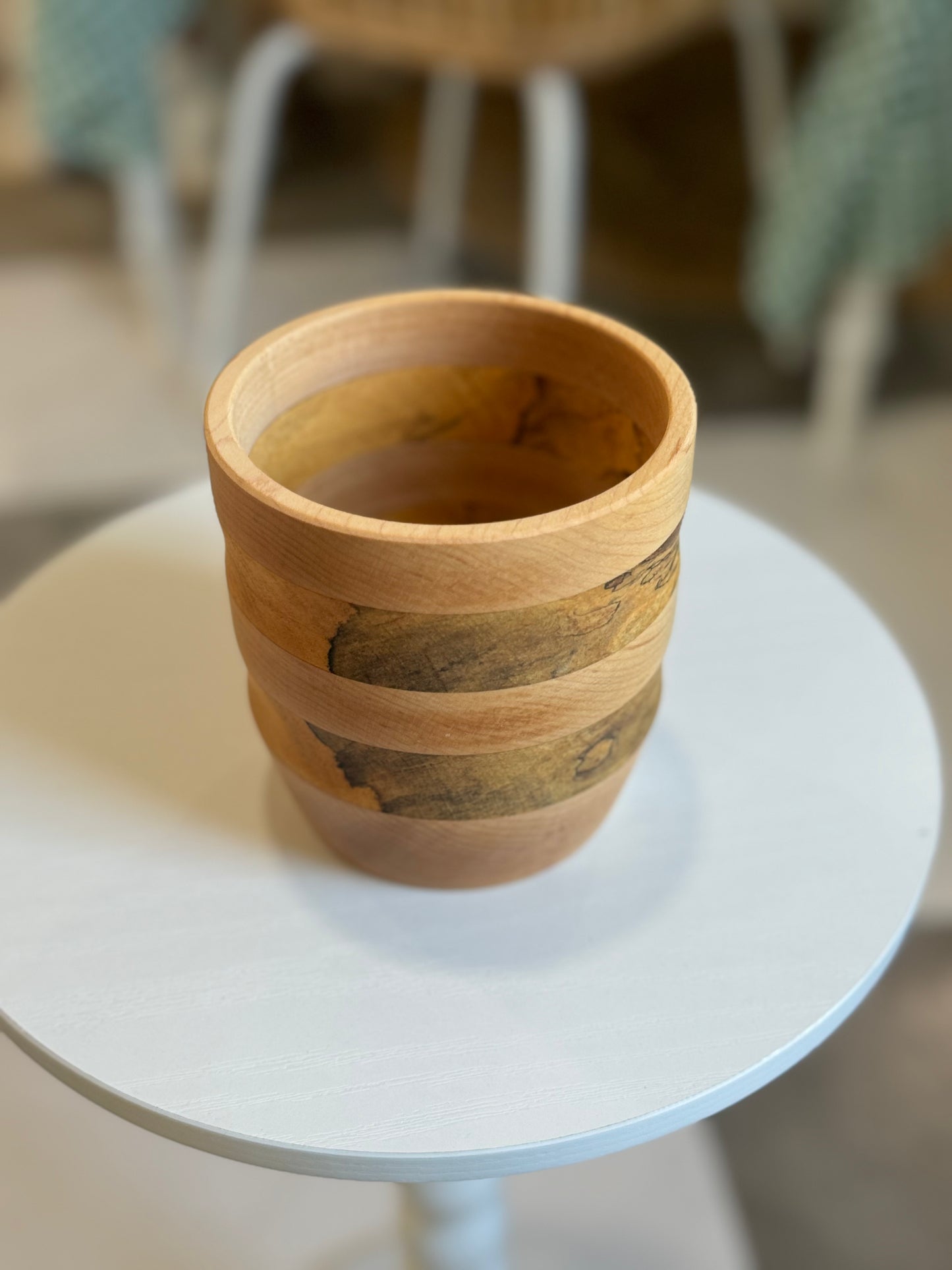Hybrid Bowl with Maple and Spalted Wood