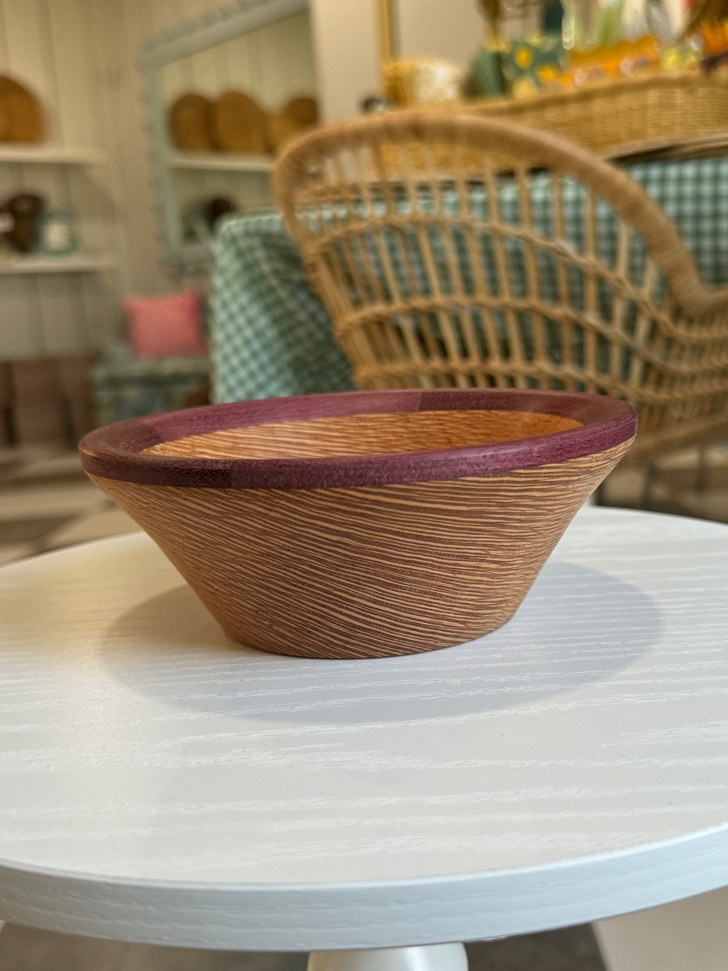 Hybrid Bowl with Purple Heart Ring