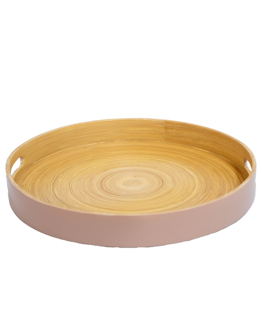 Latte bamboo tray