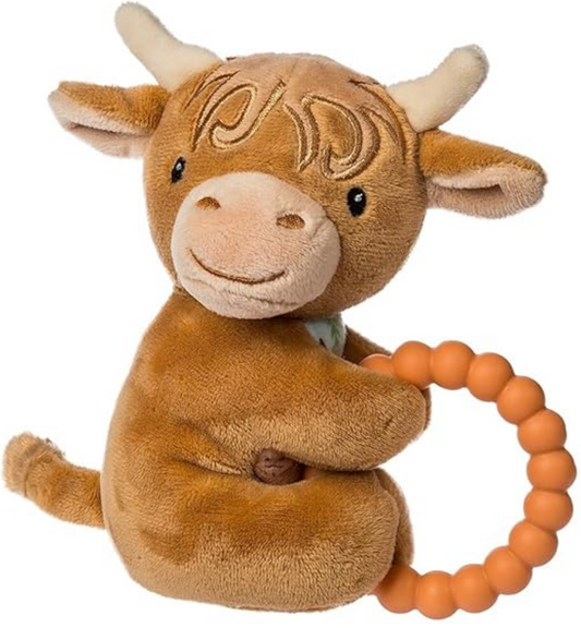 Hetty Highland Cow Teether Rattle