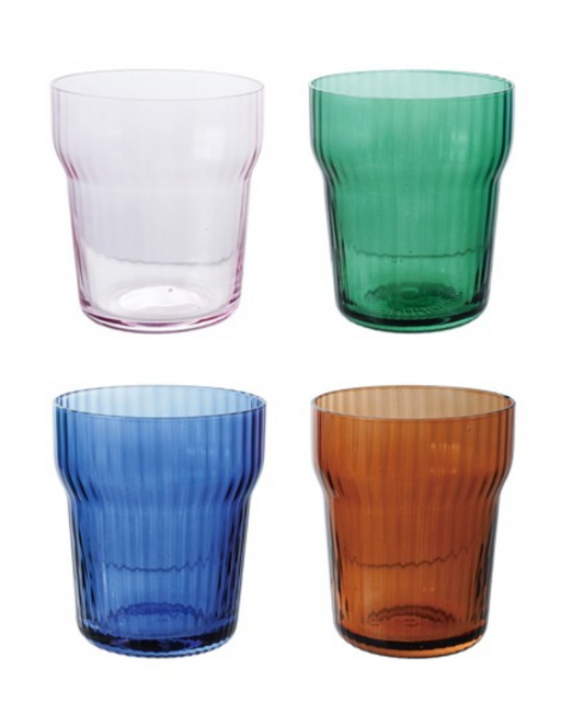 Fluted Drinking Glass