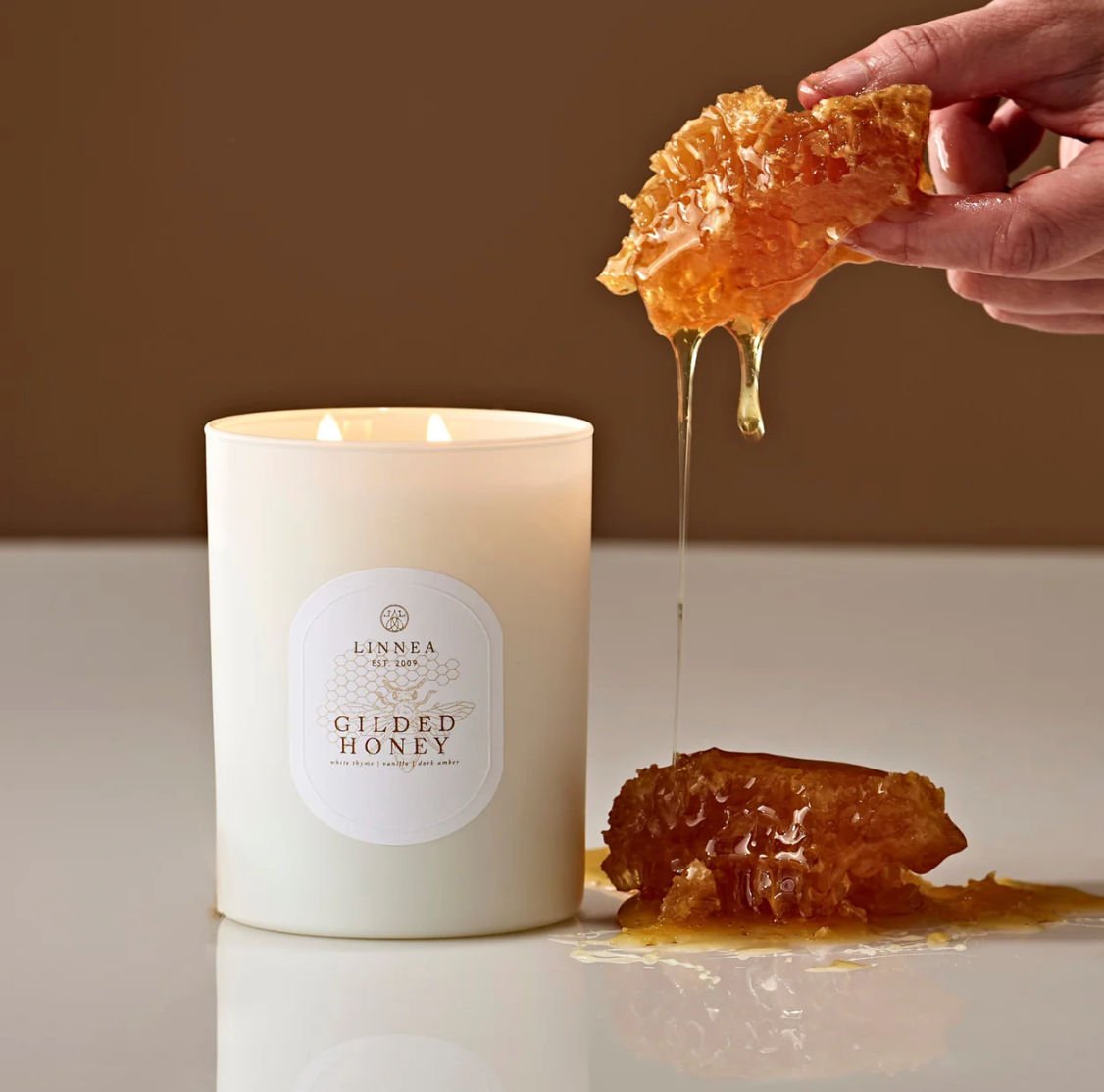 Gilded Honey Candle