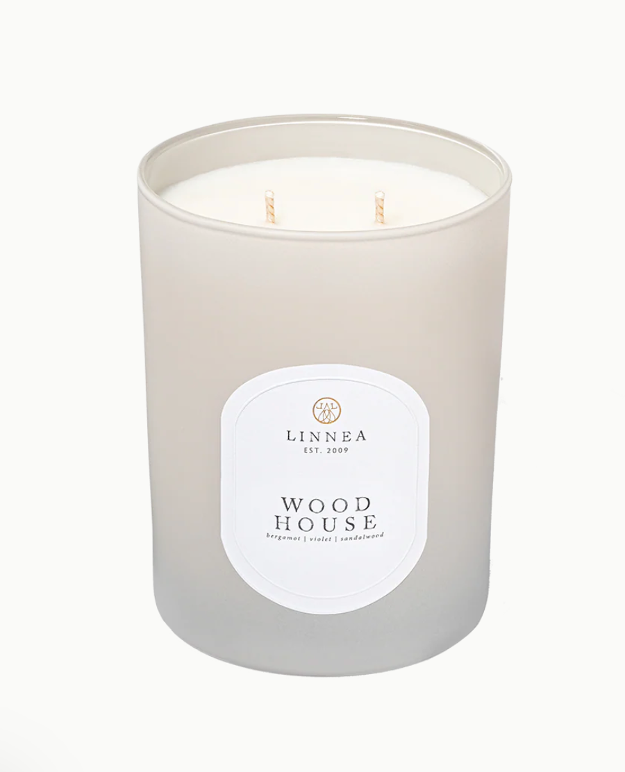 Wood House Candle
