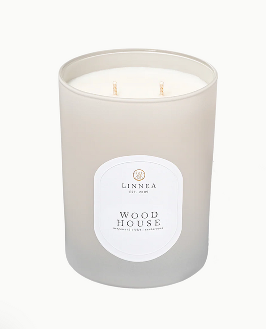 Wood House Candle