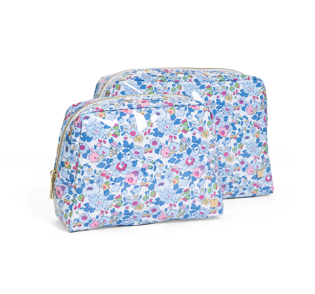 Medium Bridgehampton Floral Gloss Wash Bag