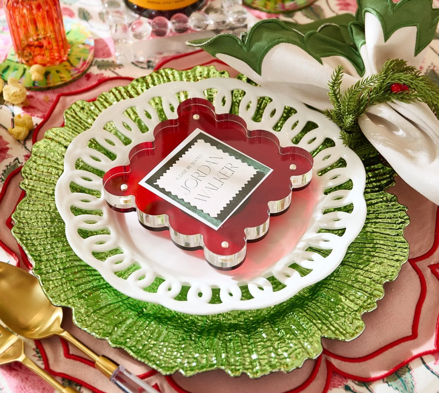 Red Mini Acrylic Picture Frame