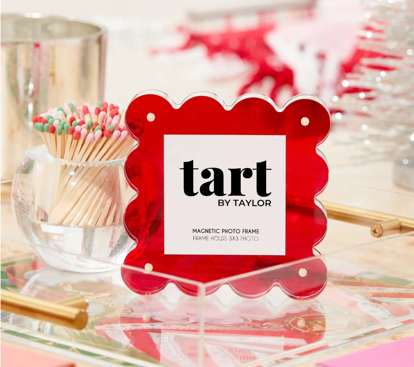 Red Mini Acrylic Picture Frame