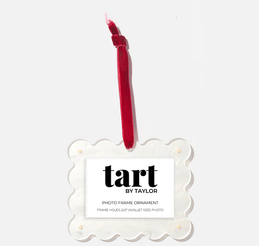 Pearl White Frame Ornament