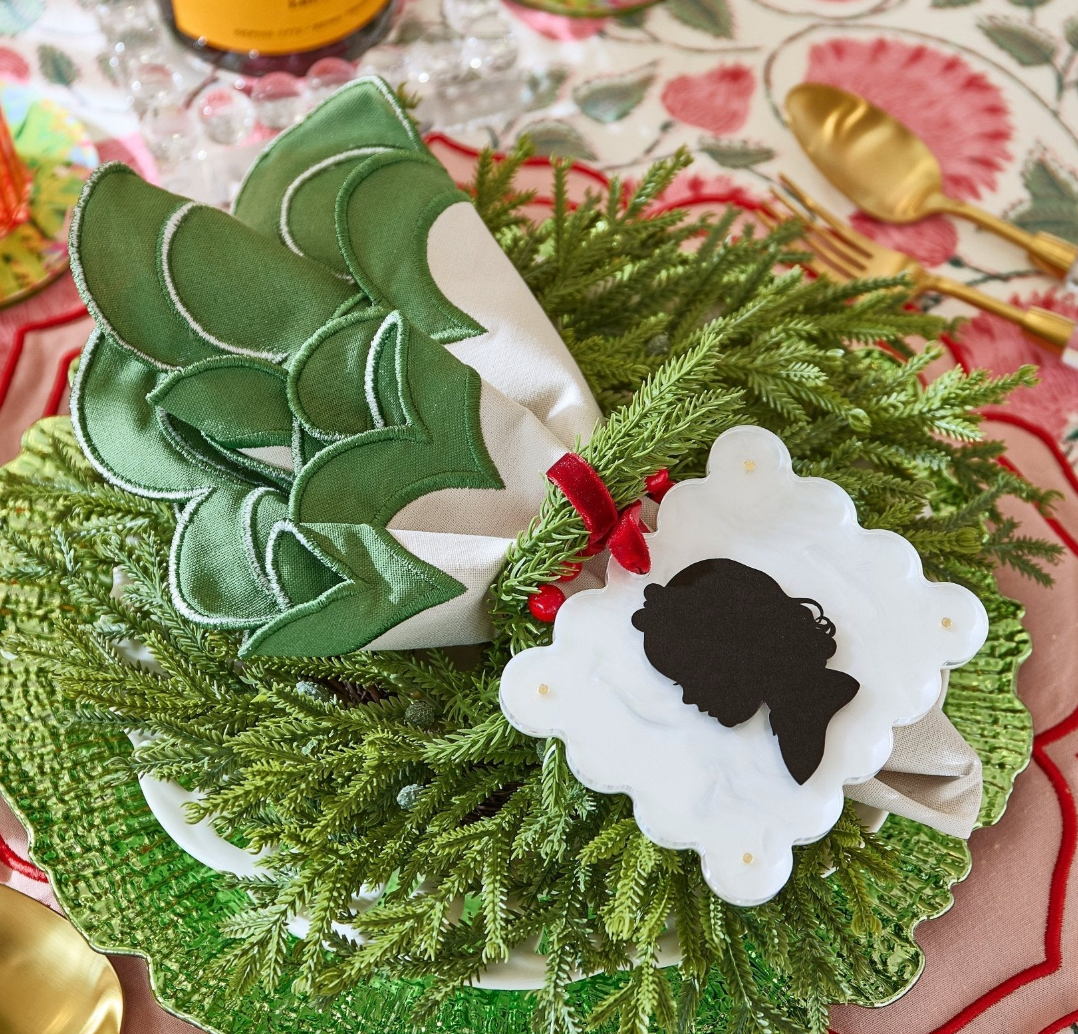 Pearl White Frame Ornament