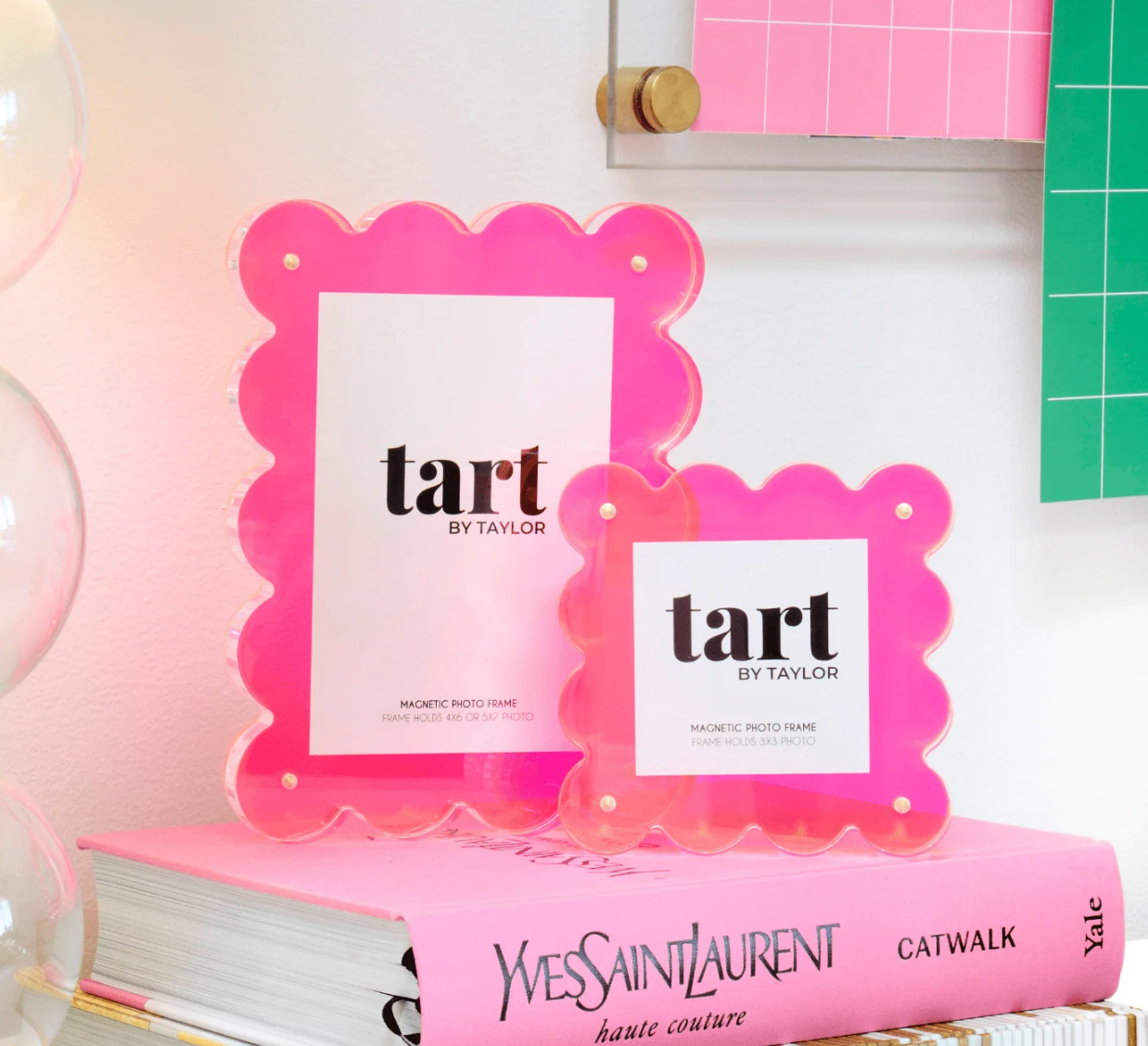 Neon Pink Mini Acrylic Picture Frame
