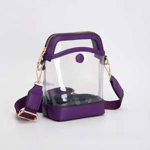 Game Day Stadium Button Style Clear Bags