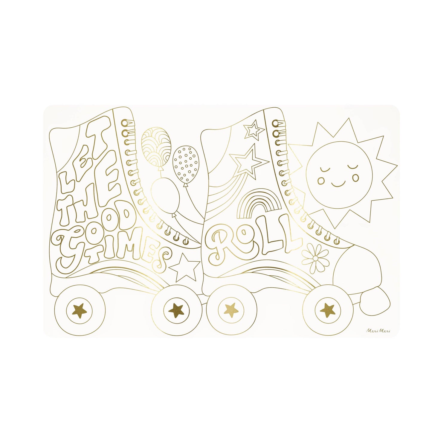 Happy Icons Coloring Placemats