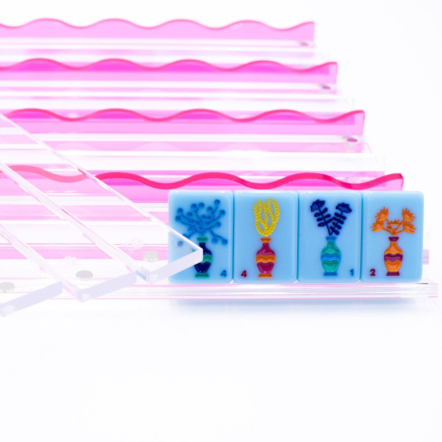 Wavy Acrylic Mahjong Racks