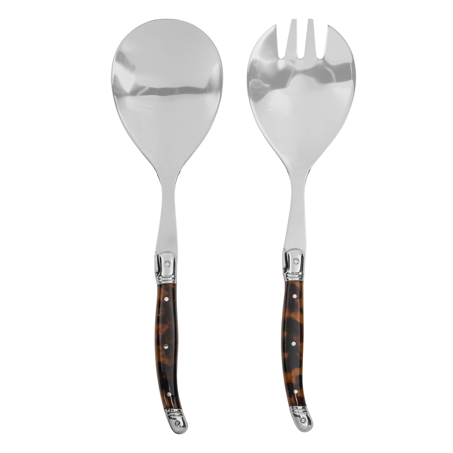 Tortoise Shell Salad Servers