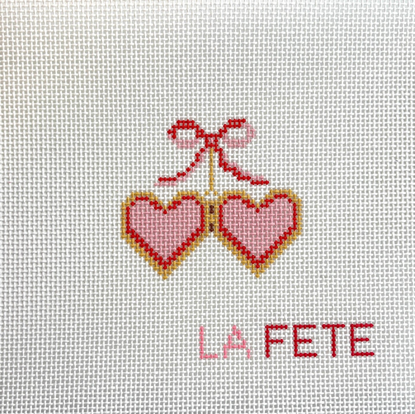 Heart Locket Needlepoint Canvas