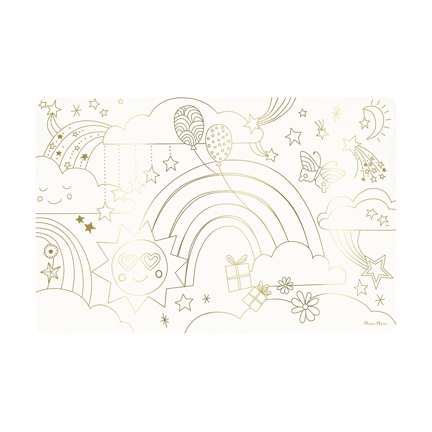 Happy Icons Coloring Placemats