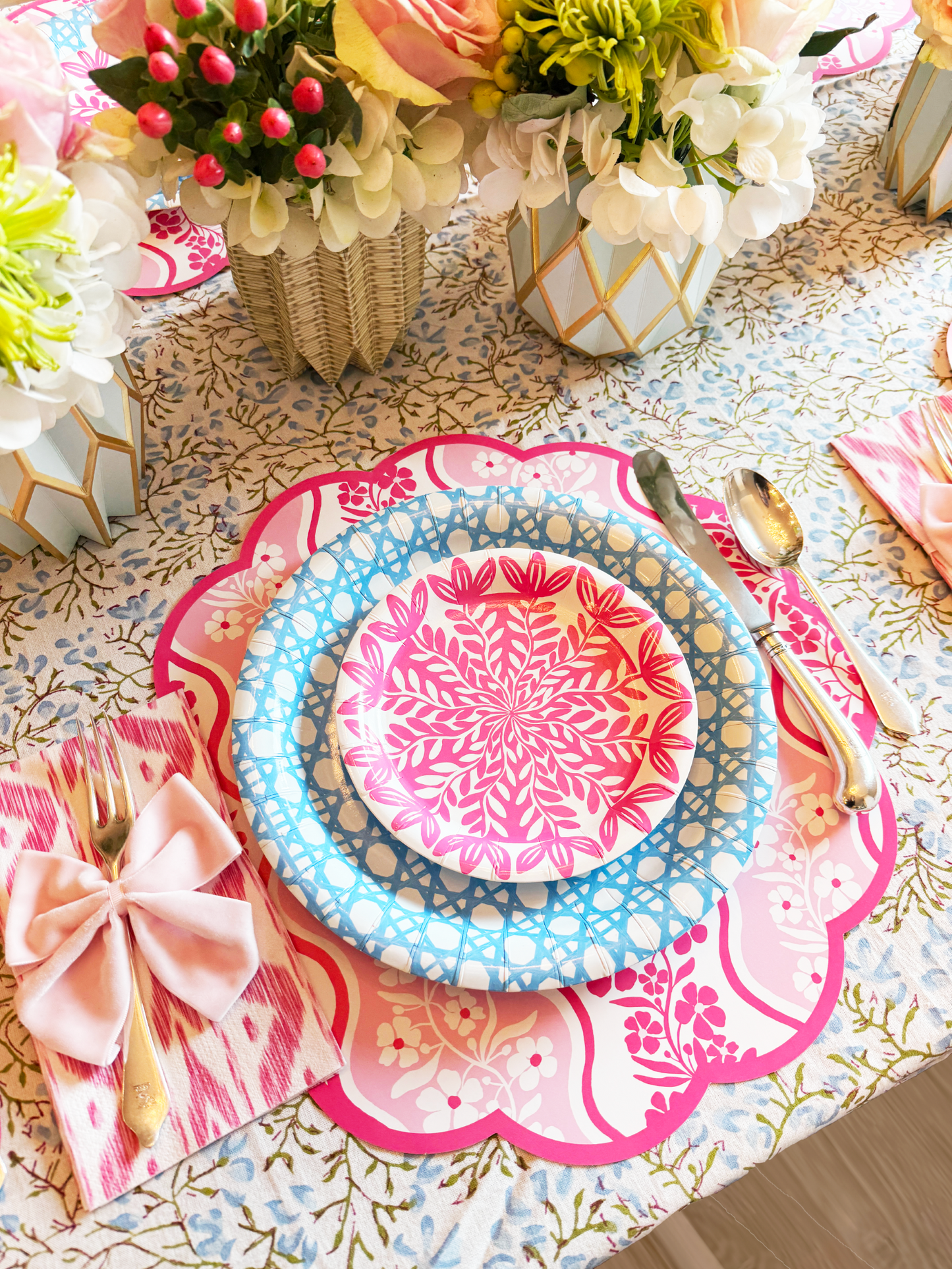 Blue Cane Heavy-Duty Paper Plates (7" and 10") | Set of 8