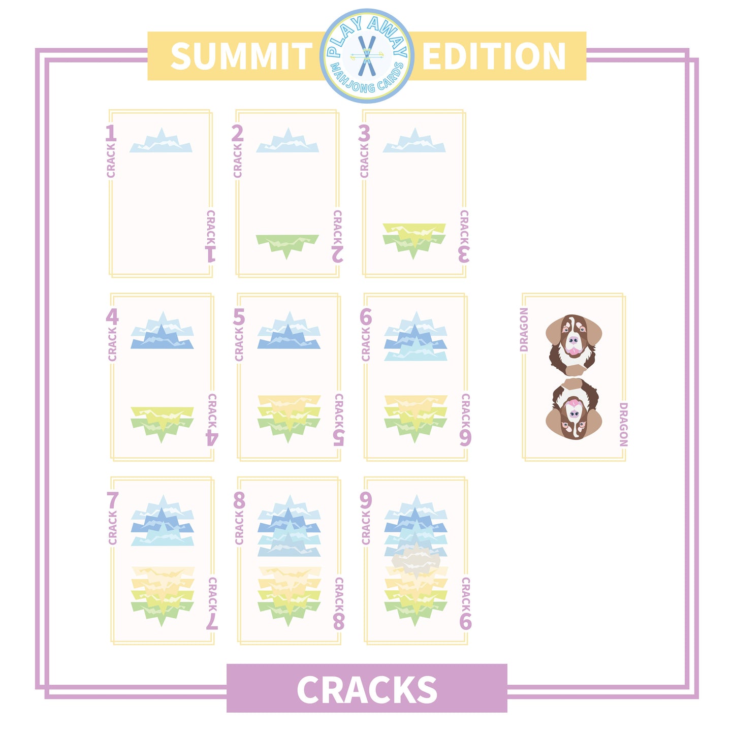 Summit Mountain Mahjong Card Deck