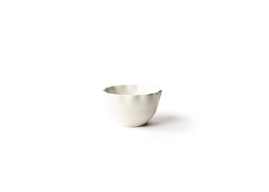 White Ruffle Appetizer Bowl