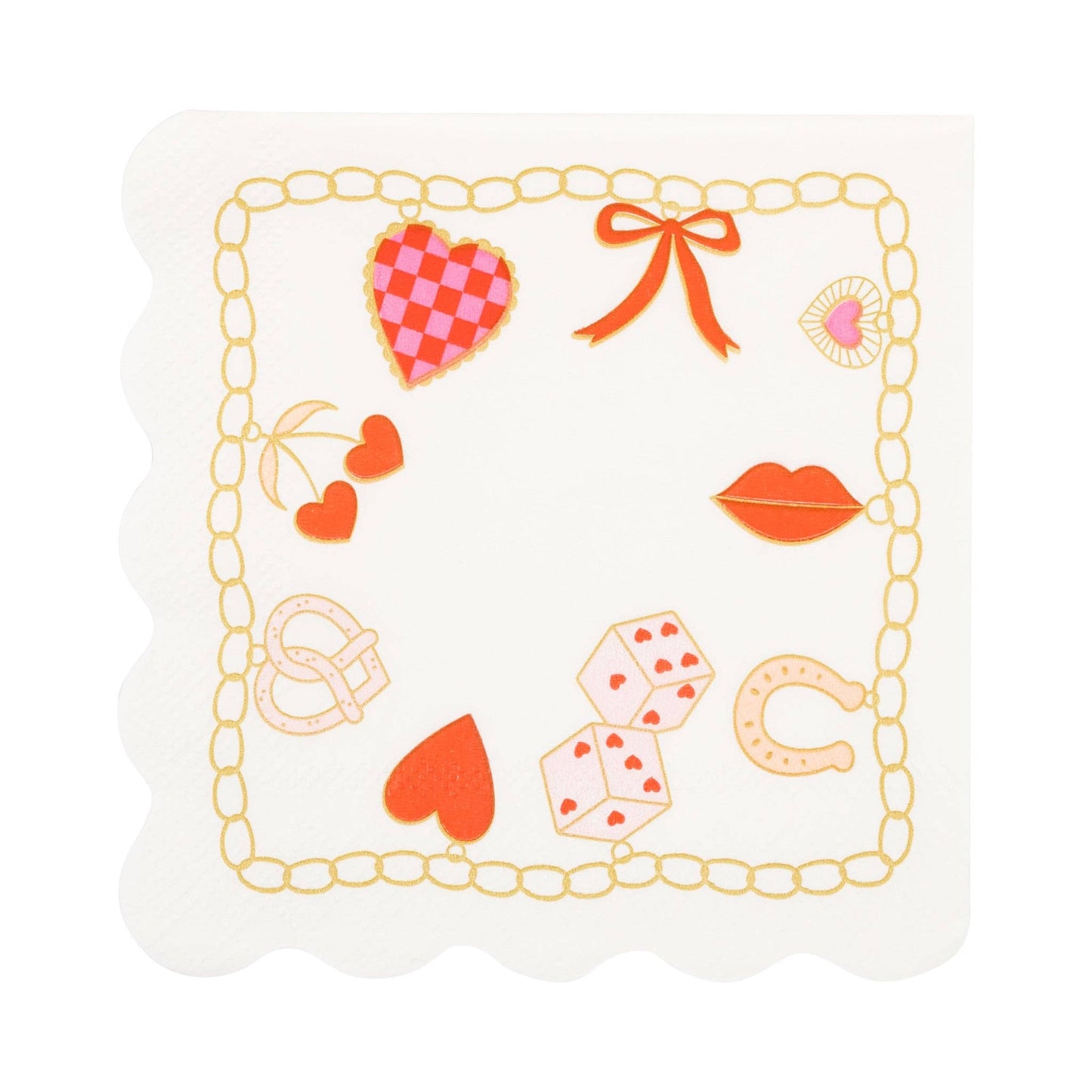 Valentines Charm Cocktail Napkin