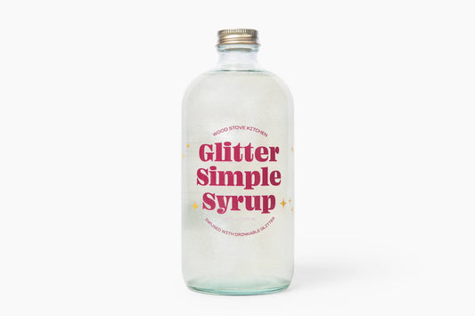 Glitter Simple Syrup 16oz