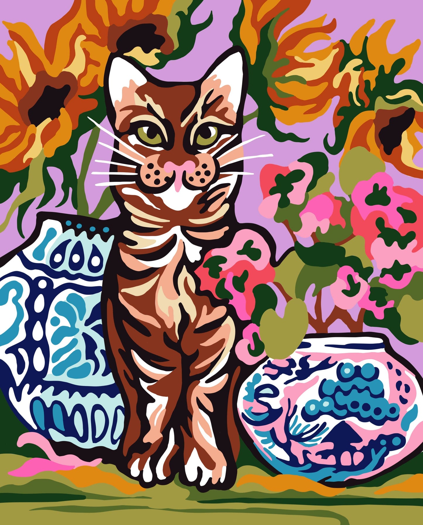 Petit Chaton ~ Little Kitten Paint by Number Kit