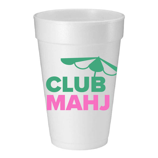 Club Mahj Foam Cup