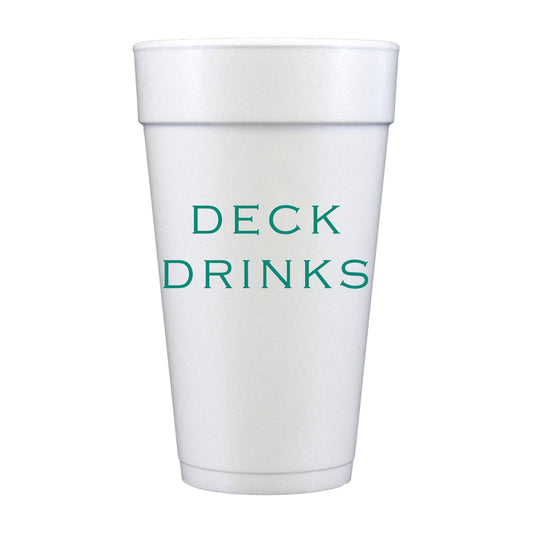 Deck Drinks Foam Cups