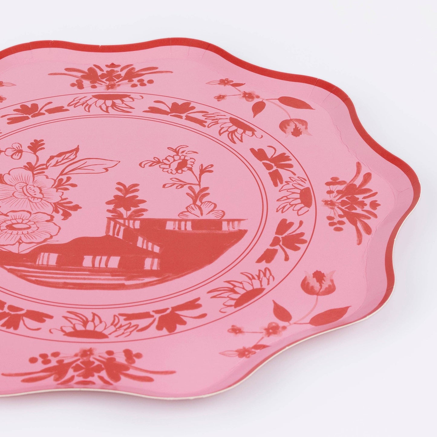 Pink Vintage Dinner Plates