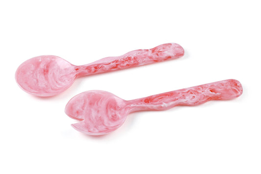 Pink Resin Salad Server