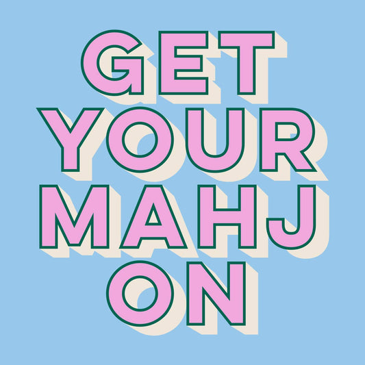Mahjong Cocktail Funny Napkin | Get Your Mahj On