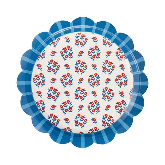 Floral Paper Plate Set - 9"
