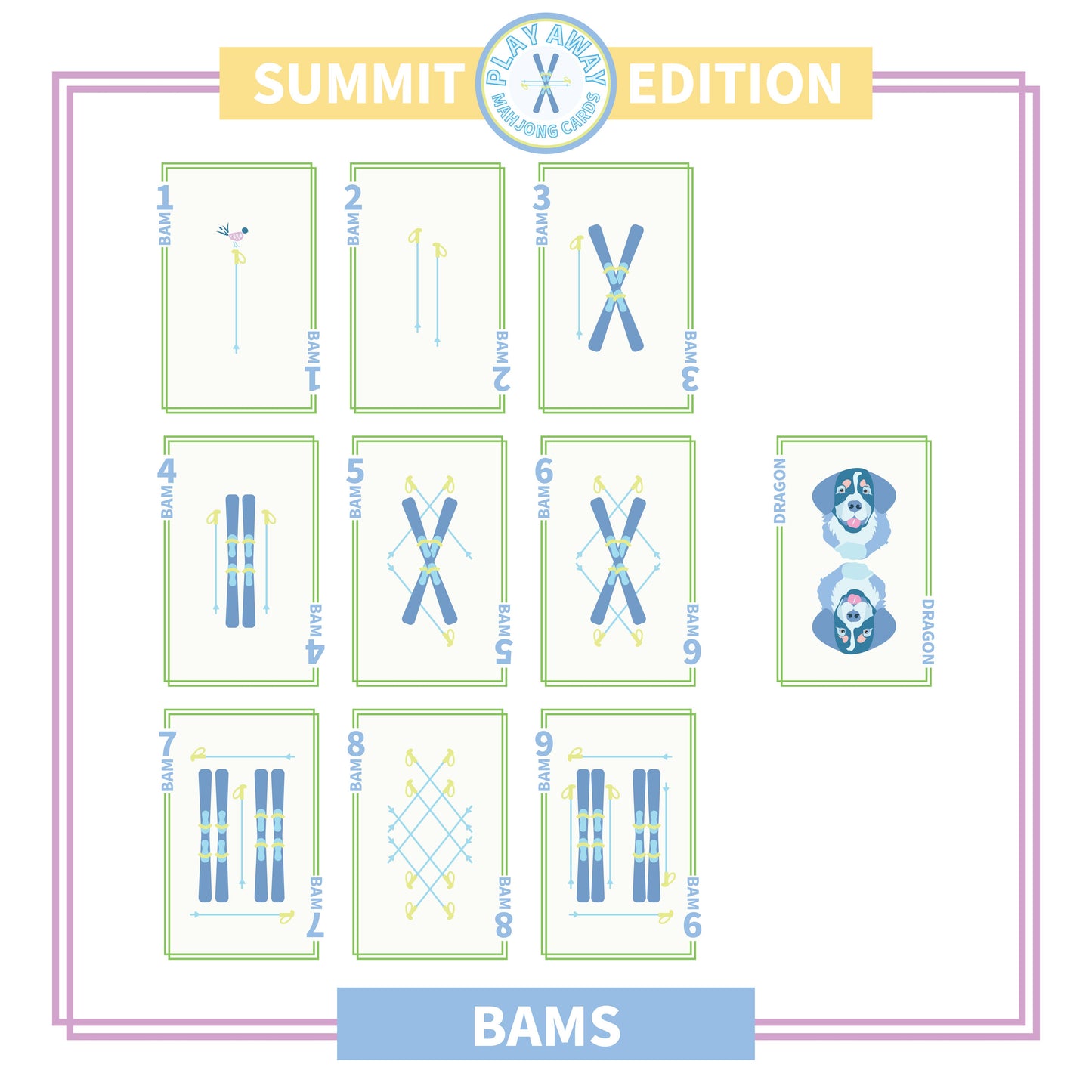 Summit Mountain Mahjong Card Deck