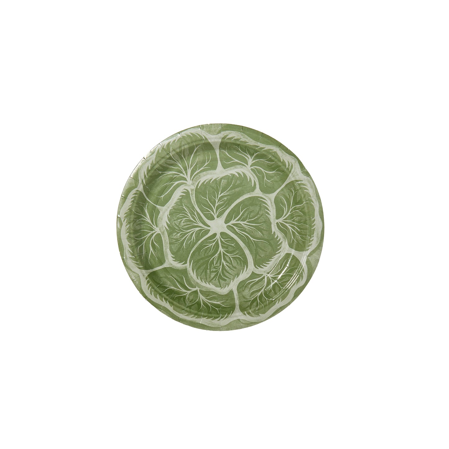 Mini Hors D'oeuvre Cabbage Paper Plates Set of 8