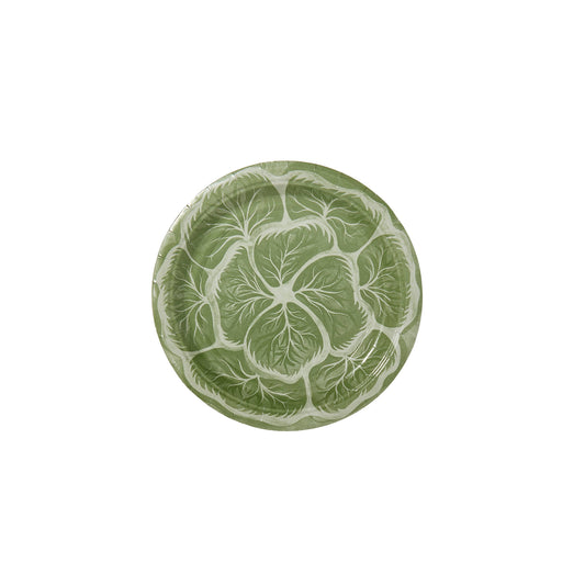 Mini Hors D'oeuvre Cabbage Paper Plates Set of 8