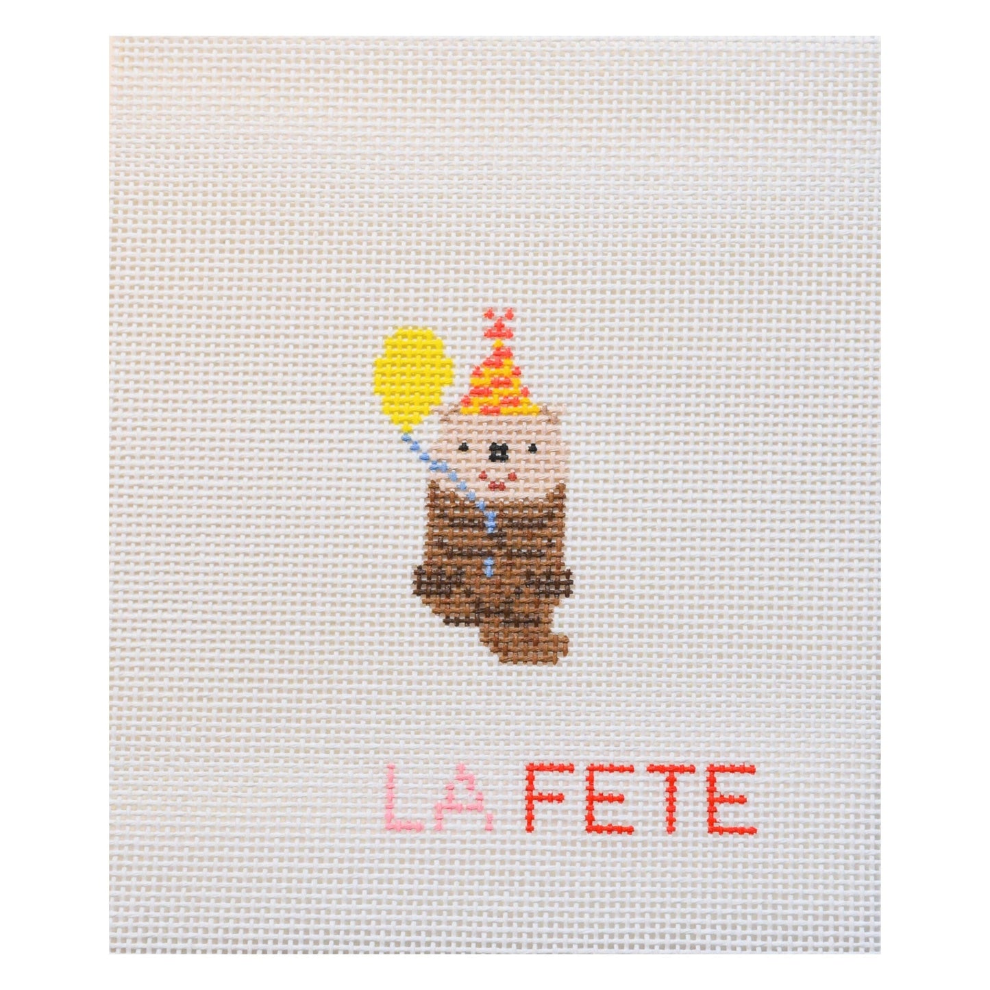 Party Animals - Otter Hand Painted Needlepoint Canvas