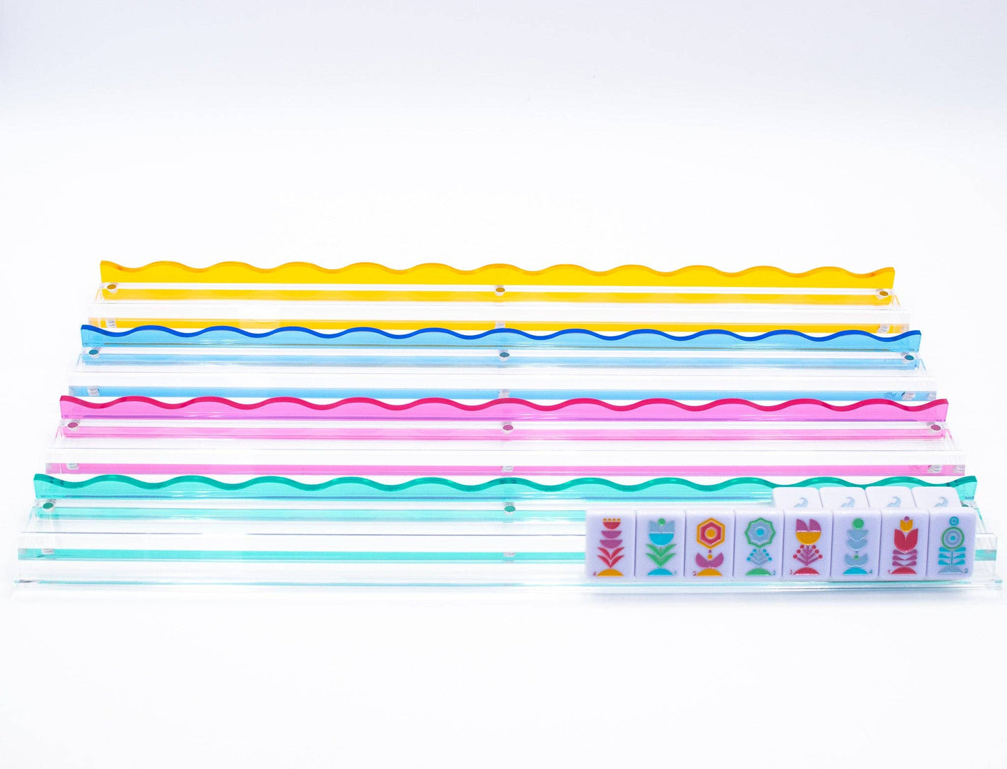 Wavy Acrylic Mahjong Racks